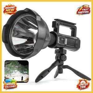 Super Bright Rechargeable LED Spotlight Handheld Flashlight Outdoor Adventure